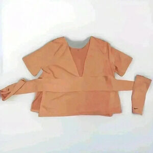 NIKE Studio Yoga Training Dri-Fit Wrap Top Size XXL